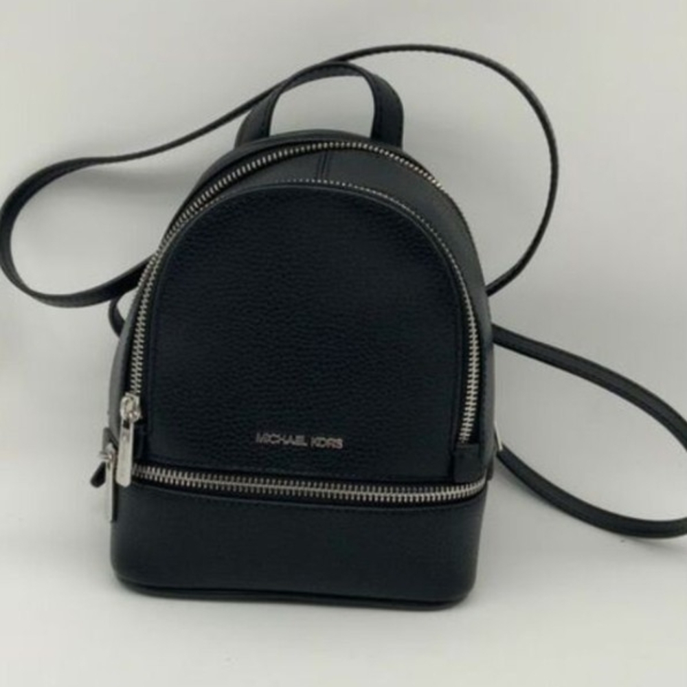 Michael Kors Black Leather XS Backpack BRAND NEW